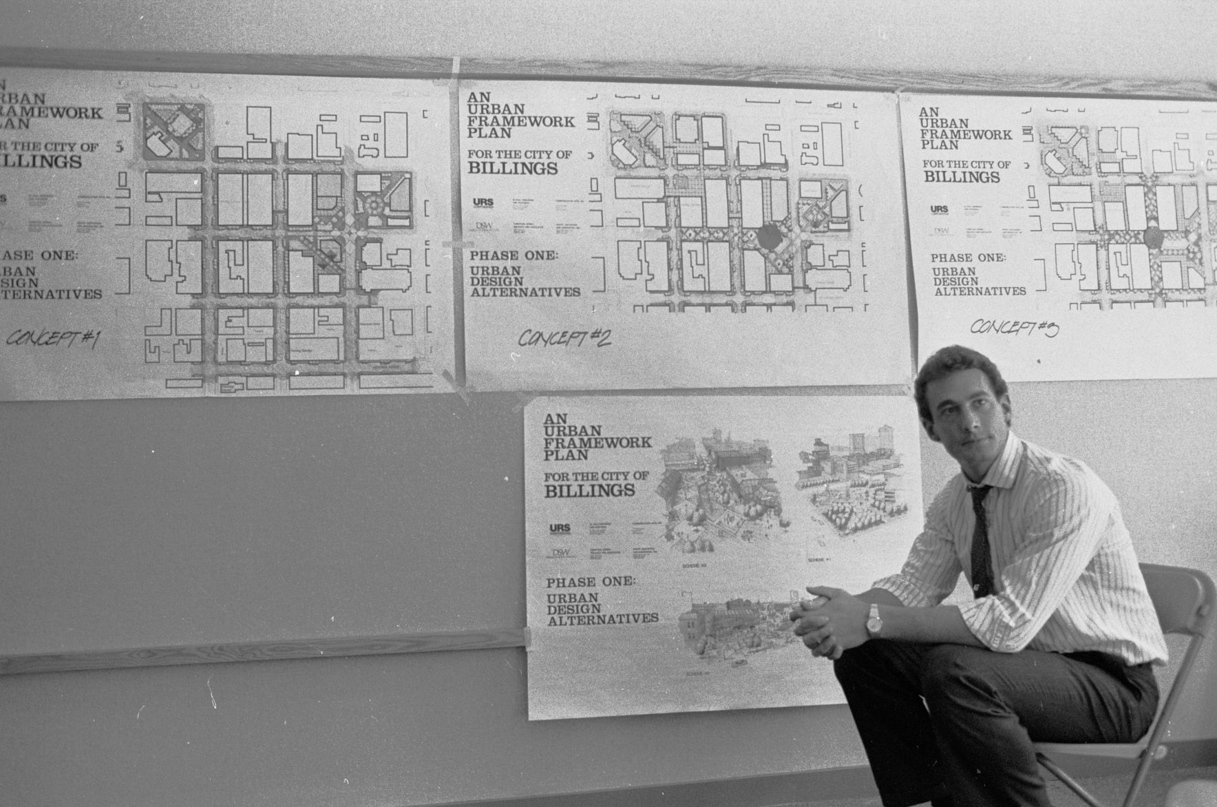 Downtown urban redevelopment concepts, 1986